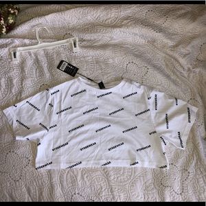 Ryderwear courtside cropped shirt size M